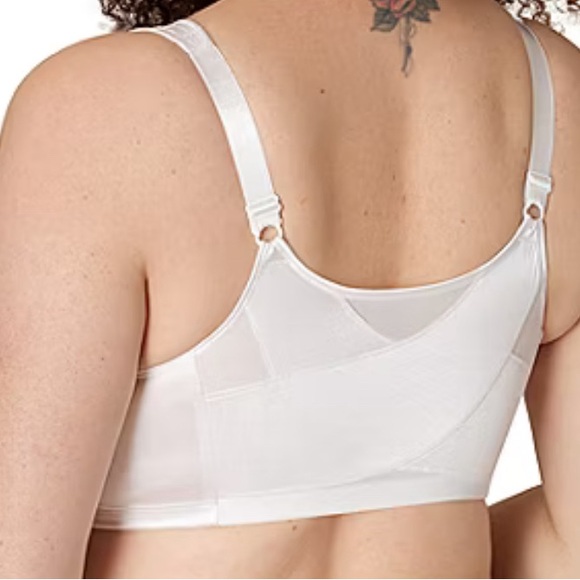 Playtex Posture Boost White Supportive Bra with Adjustable Straps - Picture 1 of 14